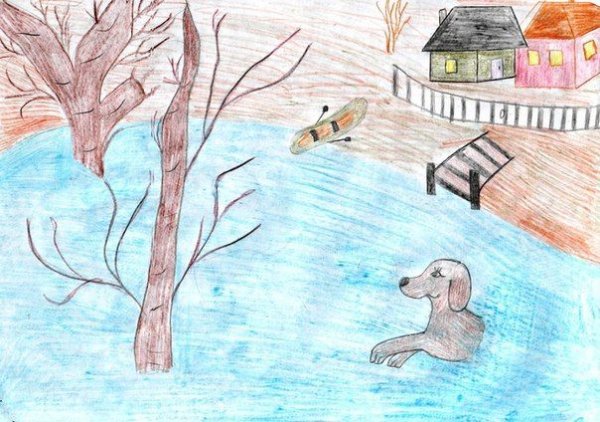 Рисунок к рассказу малька