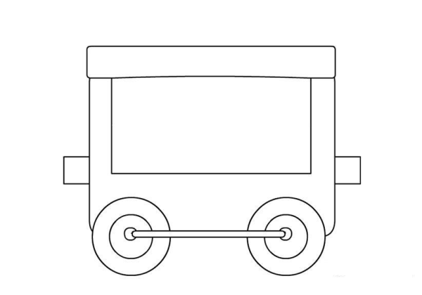 Раскраска паровозик с вагончиками