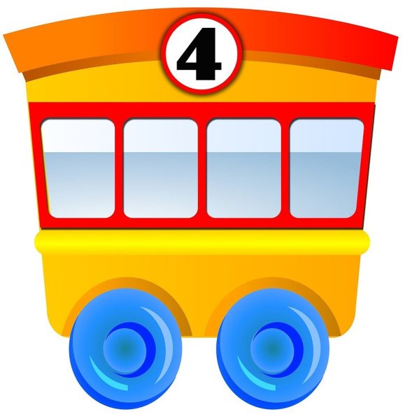 Паровозик с вагончиками для детей