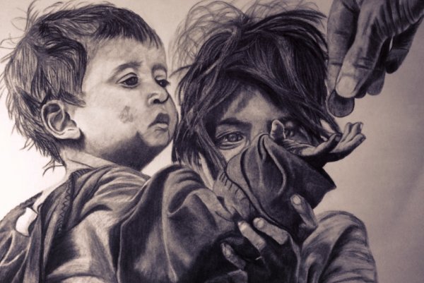 Бедность рисунок