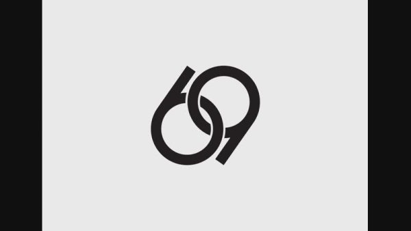 Красивая цифра 69