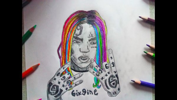 Сикс найн карандашом