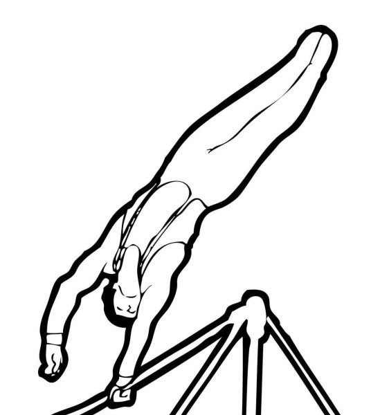 Раскраска гимнастка