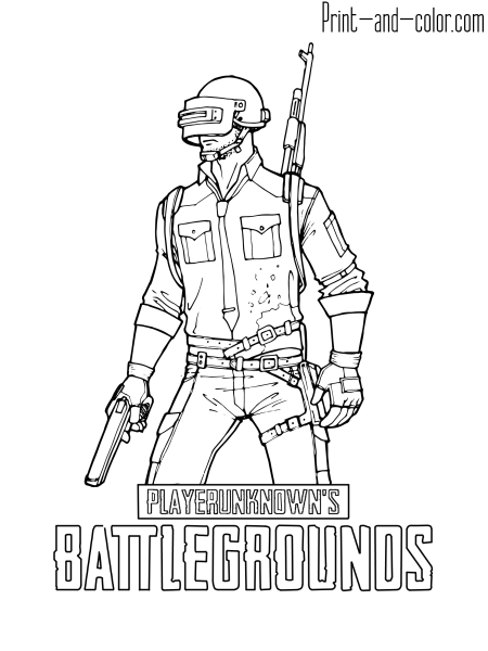 PUBG раскраска