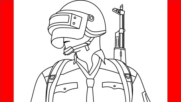 Раскраска PUBG mobile