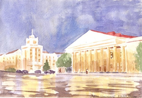 Драмтеатр Курган рисунок