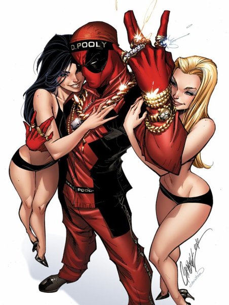 Дэдпул Ванесса и Уэйд арт