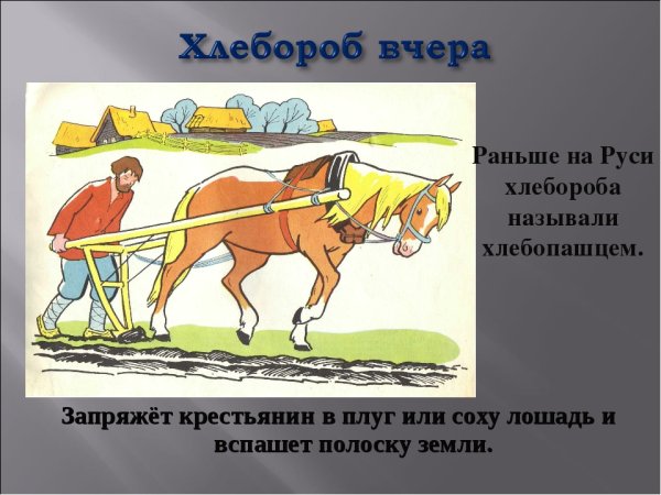 Орудия труда древних славян Соха