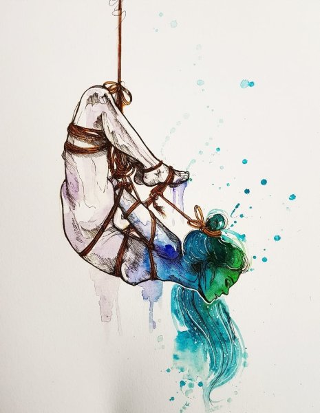 Шибари для рисования