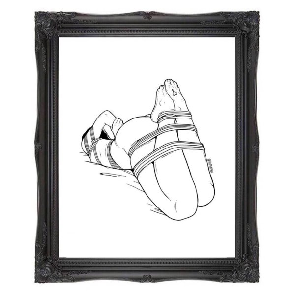 Шибари тату эскиз