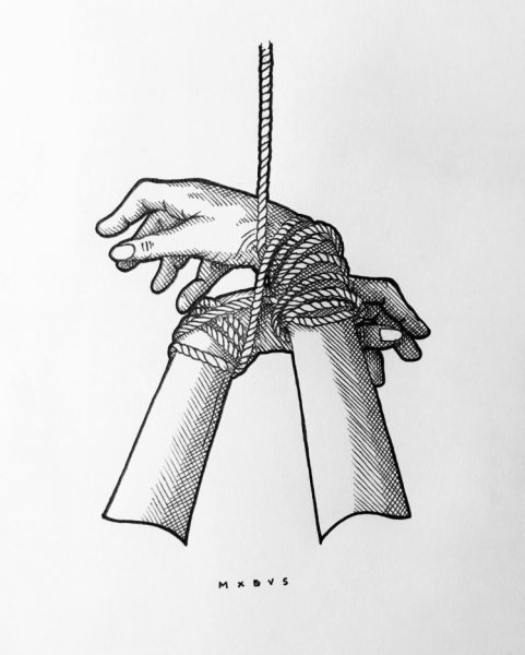 Шибари тату эскиз