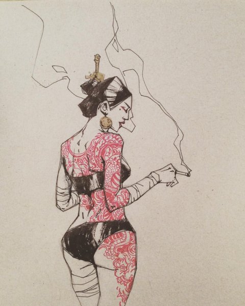 Шибари для рисования