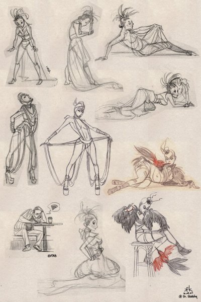 Позы связанные для рисования