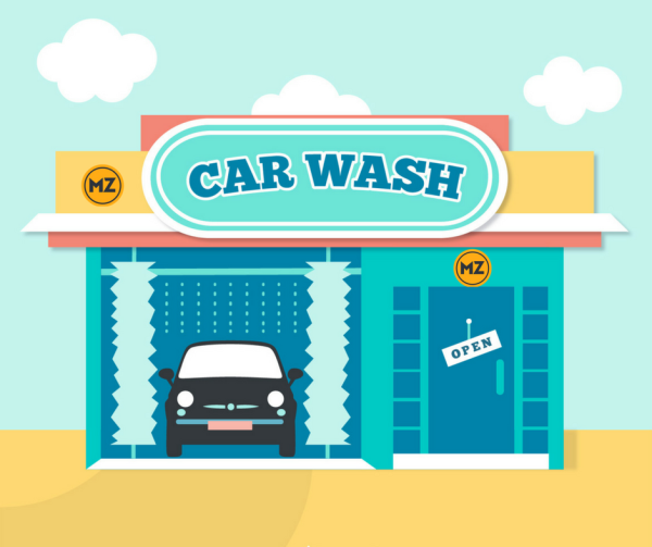 Автомойка мультяшная
