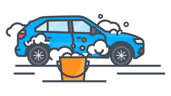 Автомойка мультяшная