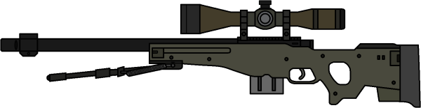 Нарисовать снайперскую винтовку