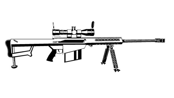 Снайперская винтовка Barrett m82 чертёж
