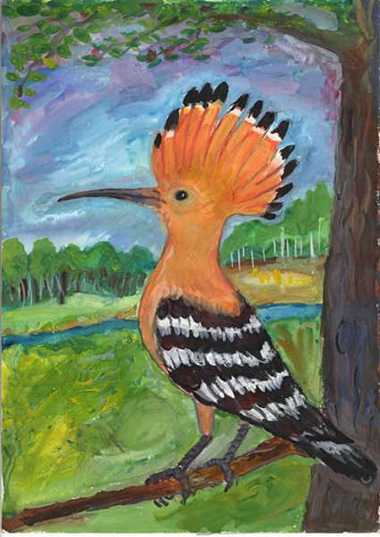 Удод картина