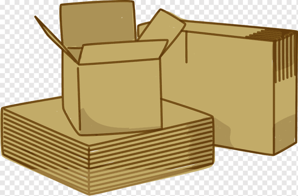 Мультяшная картонная коробка