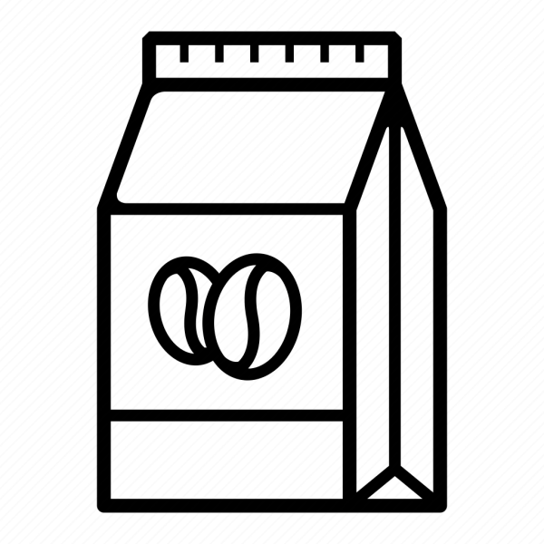 Пачка кофе пиктограмма