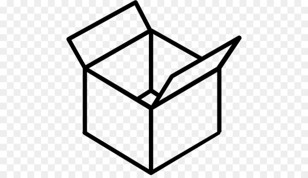 Открытая коробка пиктограмма