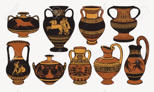 Древнегреческие Амфоры с орнаментом