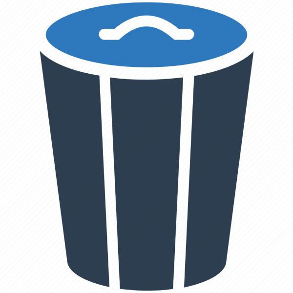 Нарисованное мусорное ведро