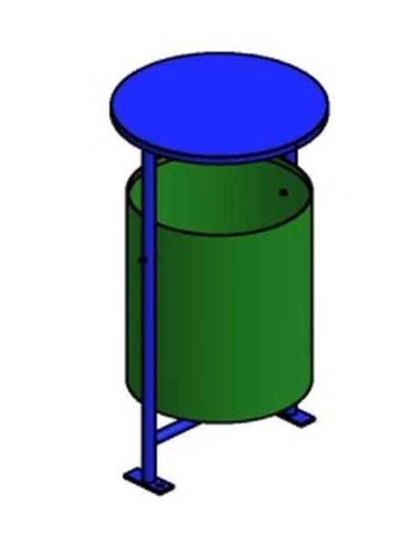 Мусорное ведро схематично