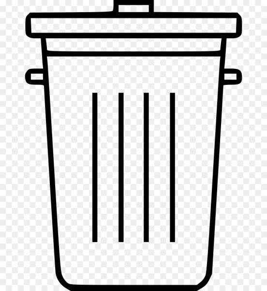 Корзина для мусора с мусором