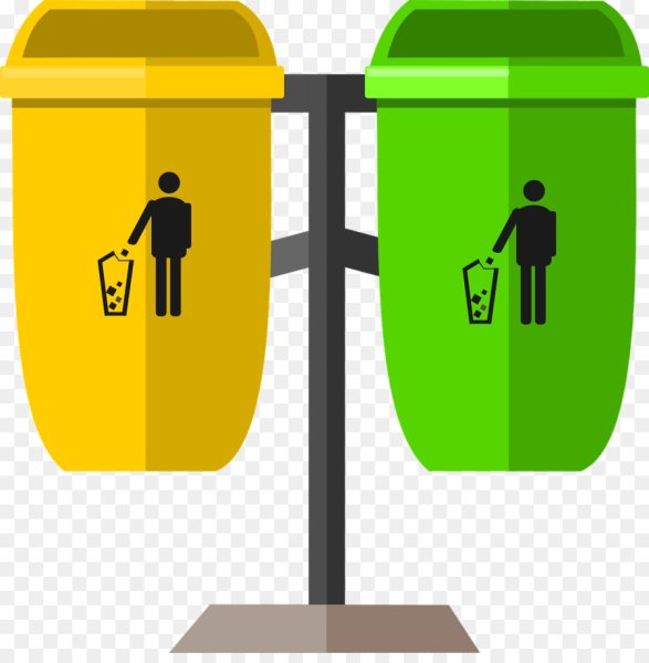 Мусорное ведро стикер