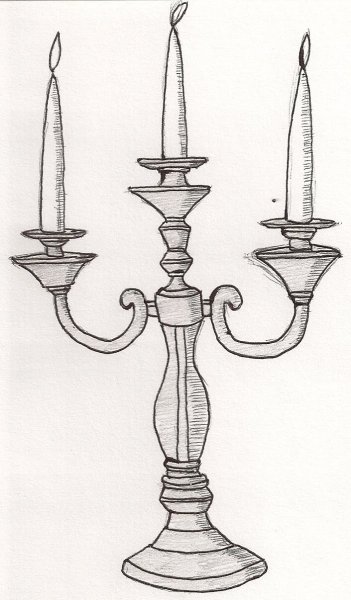 Эскиз подсвечника