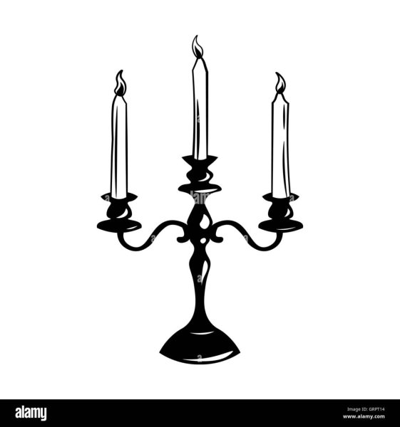 Свечка нарисованная