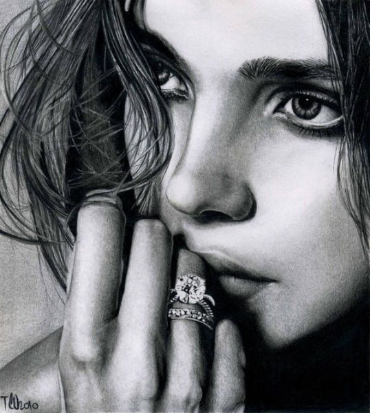 Наталья Водянова рисунок