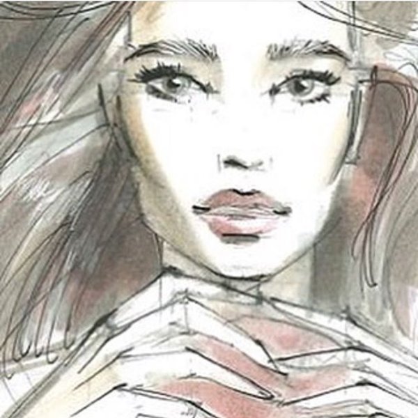 Наталья Водянова рисунок