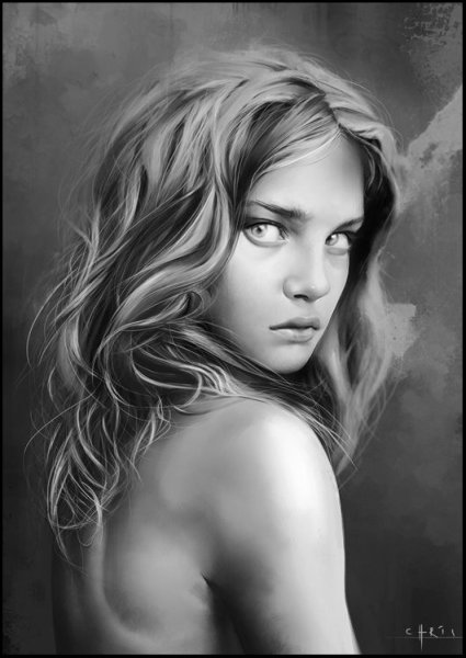 Картины, Наталья Водянова.