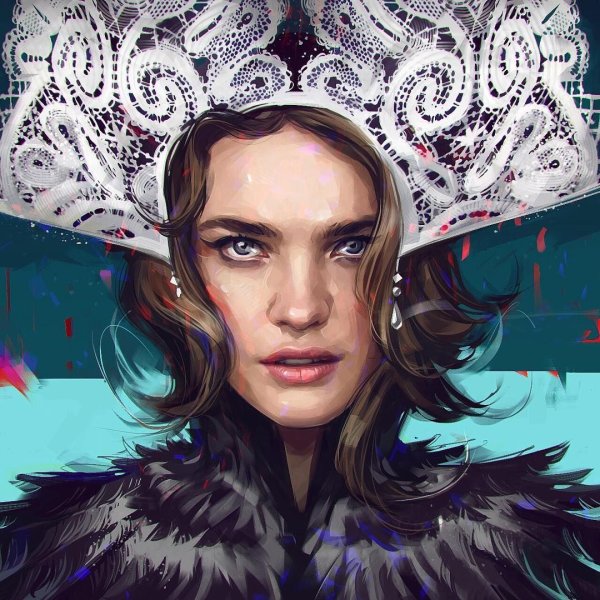 Акварельные рисунки девушек