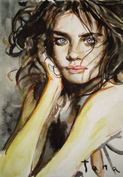 Наталья Водянова рисунок