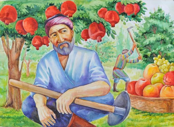 Узбекистан рисунок