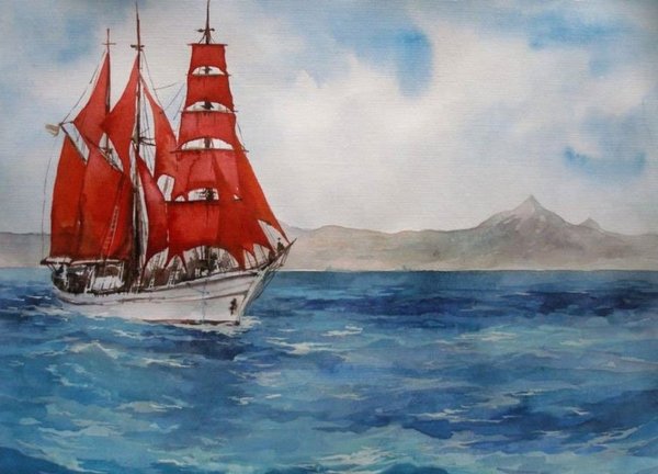 Алые паруса Грин корабль