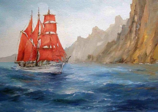 Алые паруса Грин иллюстрации