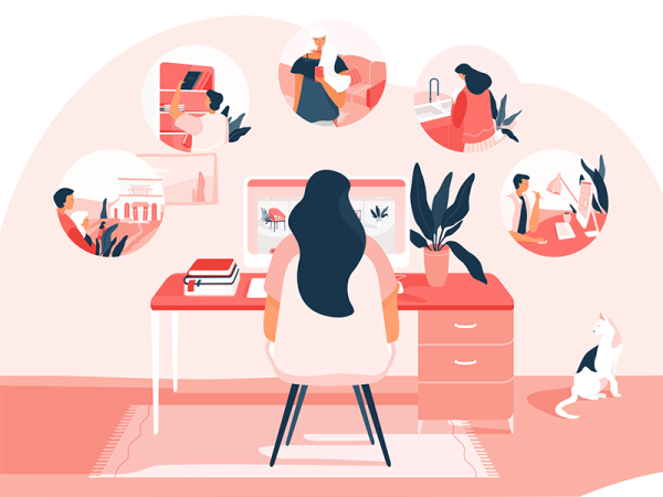 Графический дизайнер иллюстрация