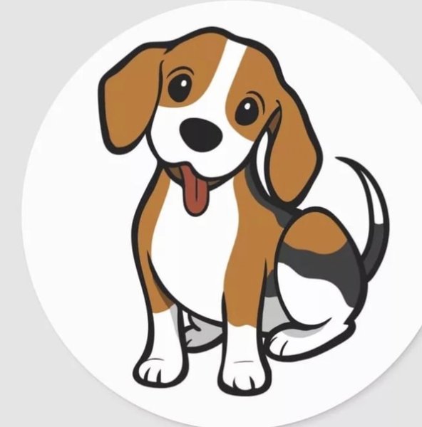 Рисунок бигля для детей