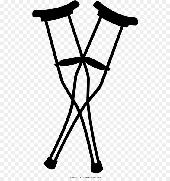 Костыль без фона