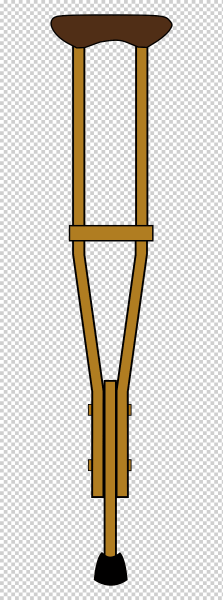 Костыли на прозрачном фоне