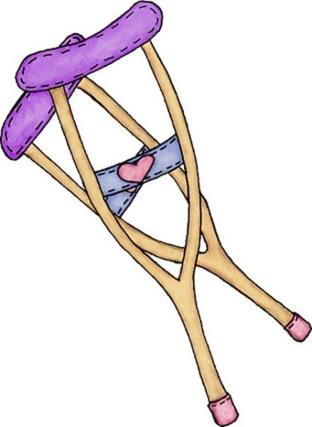 Костыли Рисованные