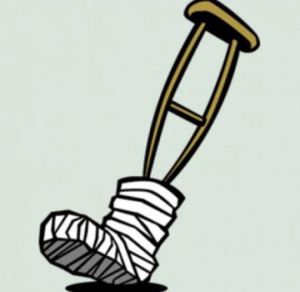 Костыль мультяшный