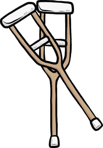 Костыль без фона