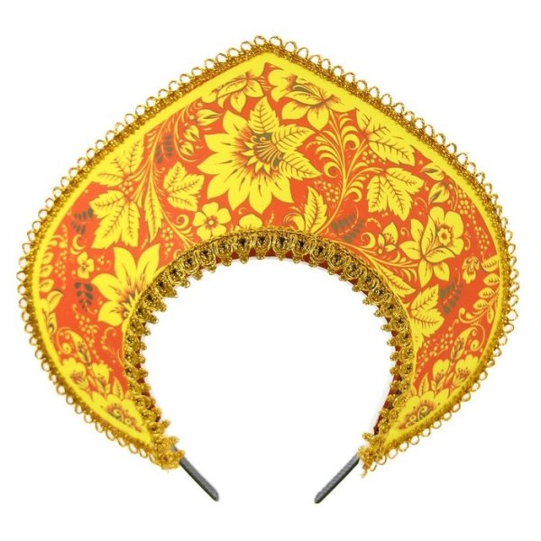 Как рисовать русский народный кокошник