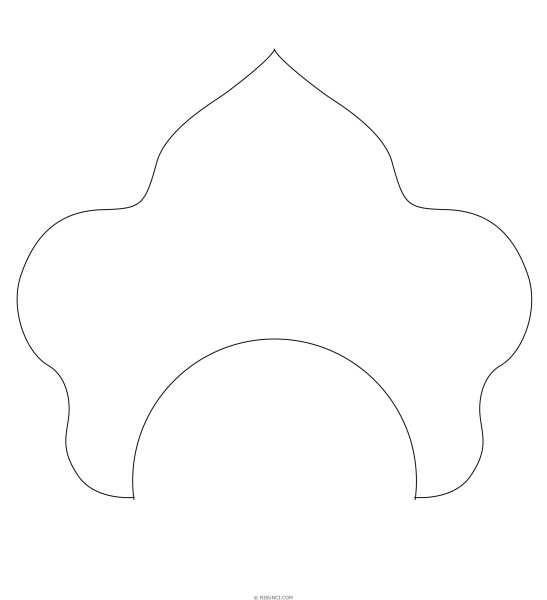 Корона трафарет