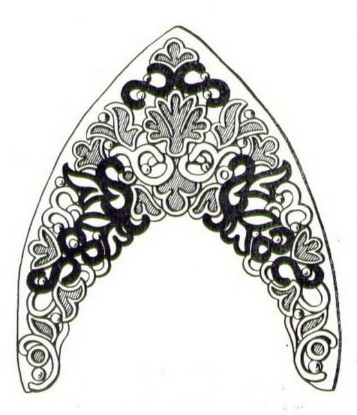 Кокошник макет